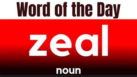 what do zeal mean.